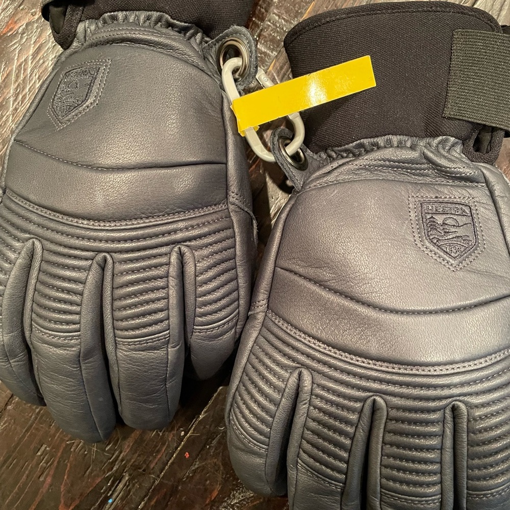 Hestra Mens Grey Fall Line Ski Gloves Size 10 ( L)